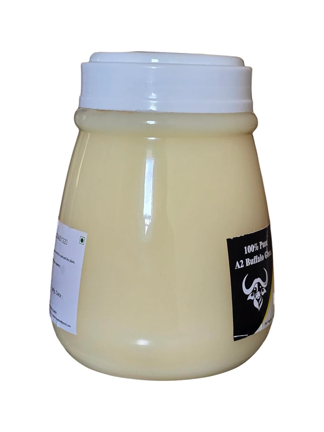 Pure Natural A2 Buffalo Ghee By Shri Kalpadruma | Rich In Vitamin A & Healthy Nutrients Desi Ghee Perfect For Use Puja | (1 Litr) 33.8 Ounce | Jar Pack