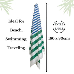 100% Bamboo Bath Towles 350 Gsm (Green)