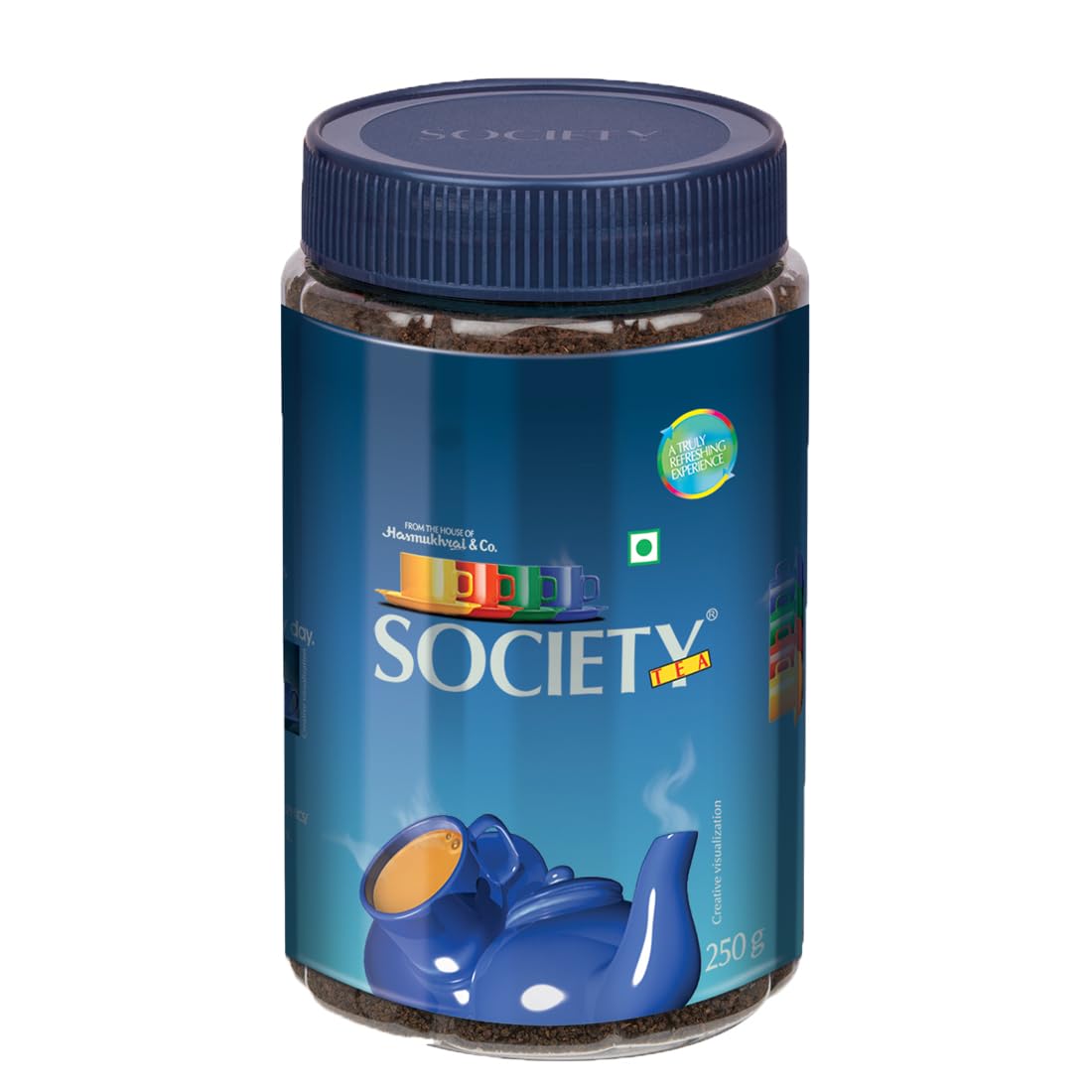 Society Twisted & Curled Leaf Tea - 250gm Jar, 8.8 Ounce | Unique Blend Crafted For Chai Lovers Across India - Low Caffeine Chai Patti | Premium Ingredients For The Discerning Tea Drinker