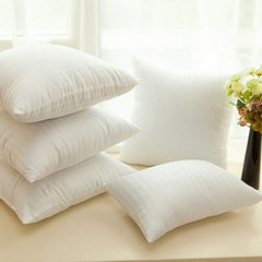 Microfiber Cushion Pillow, Durable Sofa Pillow For Home Décor, White - 16 X 16 Inch | Sofa Cushions, Throw Pillow, Lightweight, Easy To Maintain, Soft Cushion Filler - Set Of 5