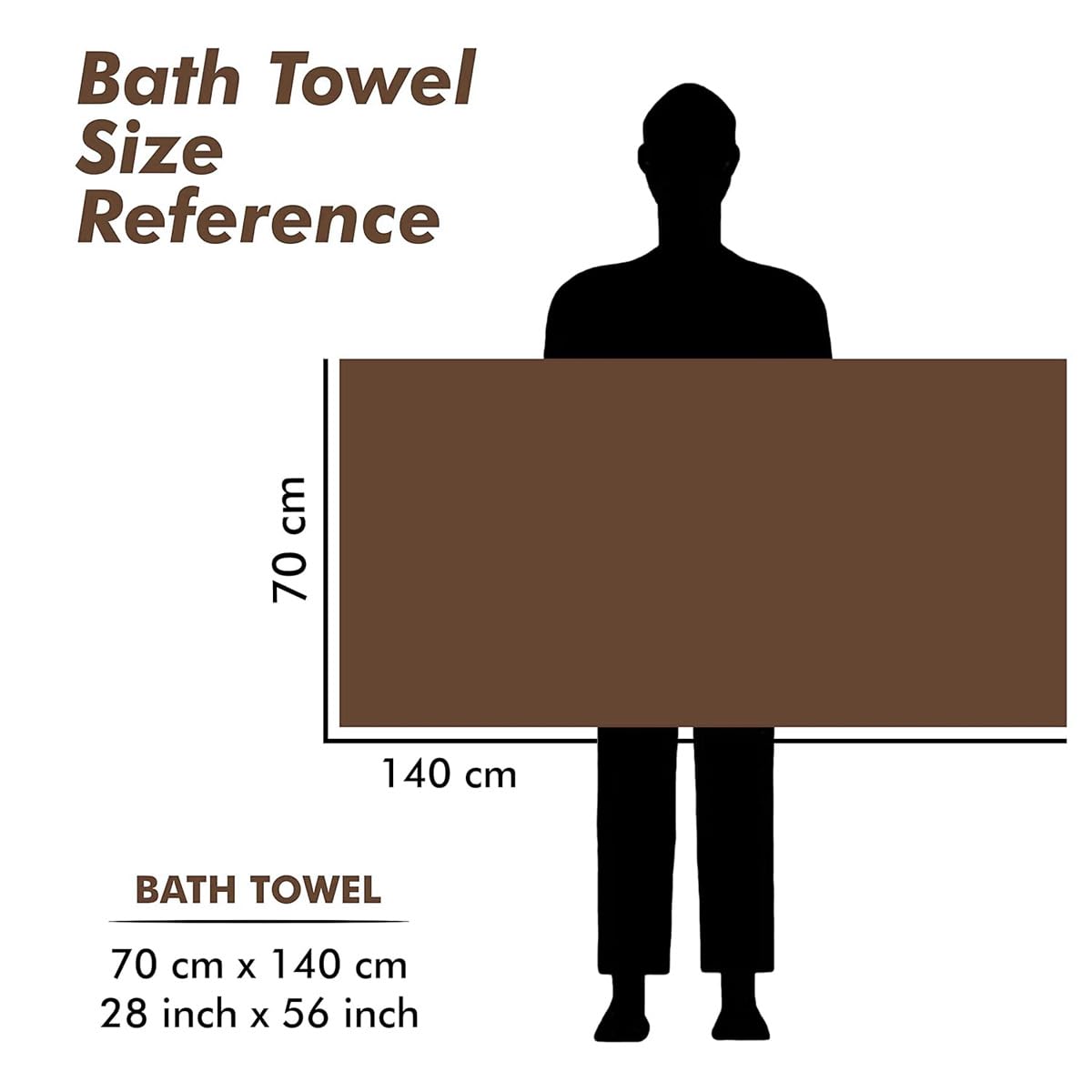 Urbanleaf Microfiber Large Bath Towel Quick Dry Super Absorbent Bath Towel For Men & Women | Towel For Bath, Travel, Gym, Beach, Pool, And Yoga (Brown)