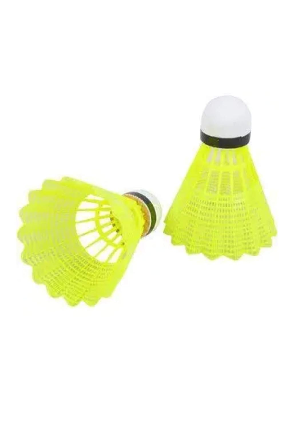 Tijarat Online Store Badminton Nylon Shuttlecock , Made With Superior Quality Of Material | Yellow , Pack Of 10