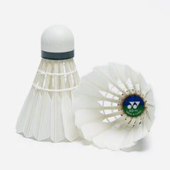 Yonex Aerosensa - 40 Badminton Feather Shuttlecocks , White | Pack Of 10 , Speed - Slow