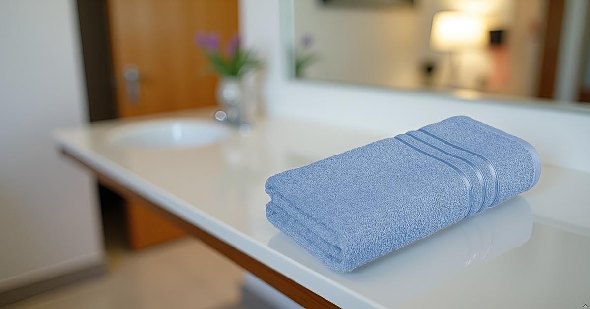 Terry'S Soft 100% Cotton Bath Towels 500 Gsm | Large Size Luxury Bath Towel Soft & Absorbent Bath Towel For Men & Women (Lavender)