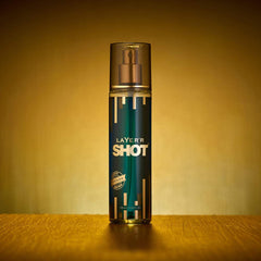 Layer'r Shot Gold Passion Fragrant Body Spray 135ml 4.56 Fl.oz. | Perfect For All Day Long Freshness | For Men