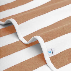 Towel Wala Striped Soft Turkish Cotton Large Bath Towel 450gsm | Perfect For Beach Spa & Swimming (Pack Of 2)