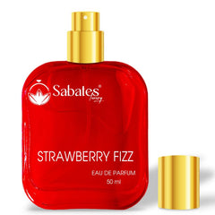 Sabates Strawberry Fizz Eau De Parfum 50ml 1.6 Fl.oz. | Aromatic Blend Of Masculine Fragrance | 100% Liquid Perfume Without Gas