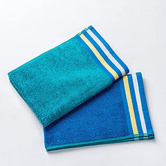 Ddecor Cotton Hand Towel 400gsm (Blue)- Pack Of 2