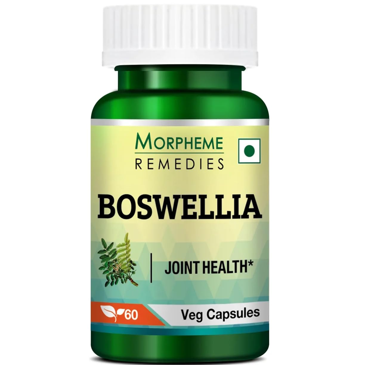 Morpheme Remedies Boswellia Shallaki 500mg, Boswellia Provides Relaxation And Soothing Relief | 60 Veg Capsules 100gm 0.2lbs