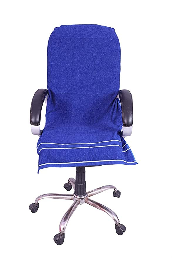 Lrsdaa 100% Cotton Single Large Ultra Soft Chair Towel 550 Gsm (Dark Blue)