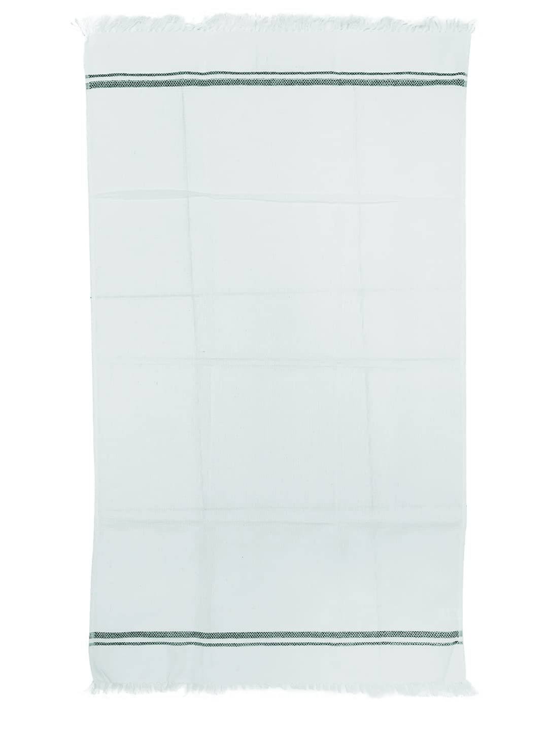 Athom Living Premium Cotton Light Weight Quick-Dry High Absorbent Cotton Bath Towel 250 Gsm, Green Stripes