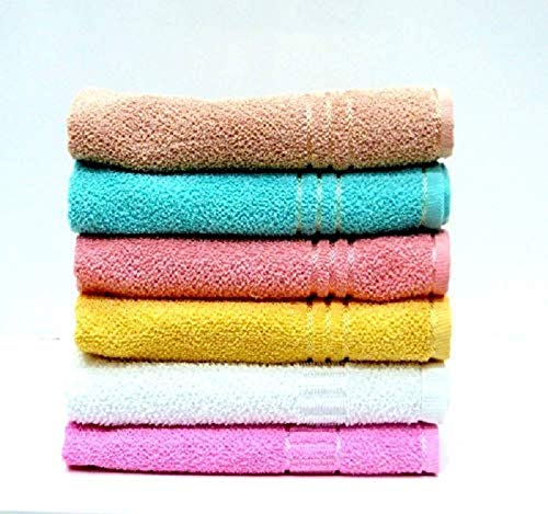 Mythos Soft Cotton Multicolored Hand Towels 400 Gsm -Set Of 5