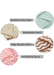T Trendy Mart Microfiber Hand Towels 800 Gsm | 4 Pieces (Multi Colors)