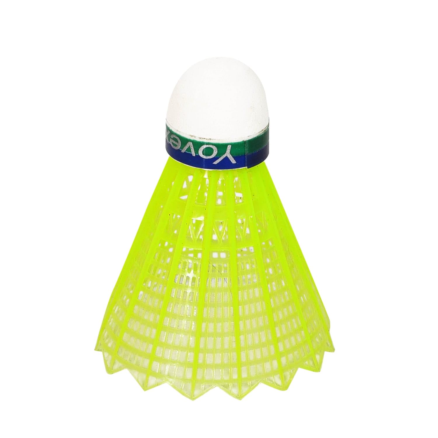 SVR Badminton Nylon Shuttlecocks , Engineered For Excellent Performance And Durability | Green , pack of 6
