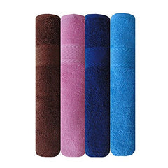 Akin Towel Royal Cotton Bath Towel 1600 Gsm (Multicolor) - Set Of 4