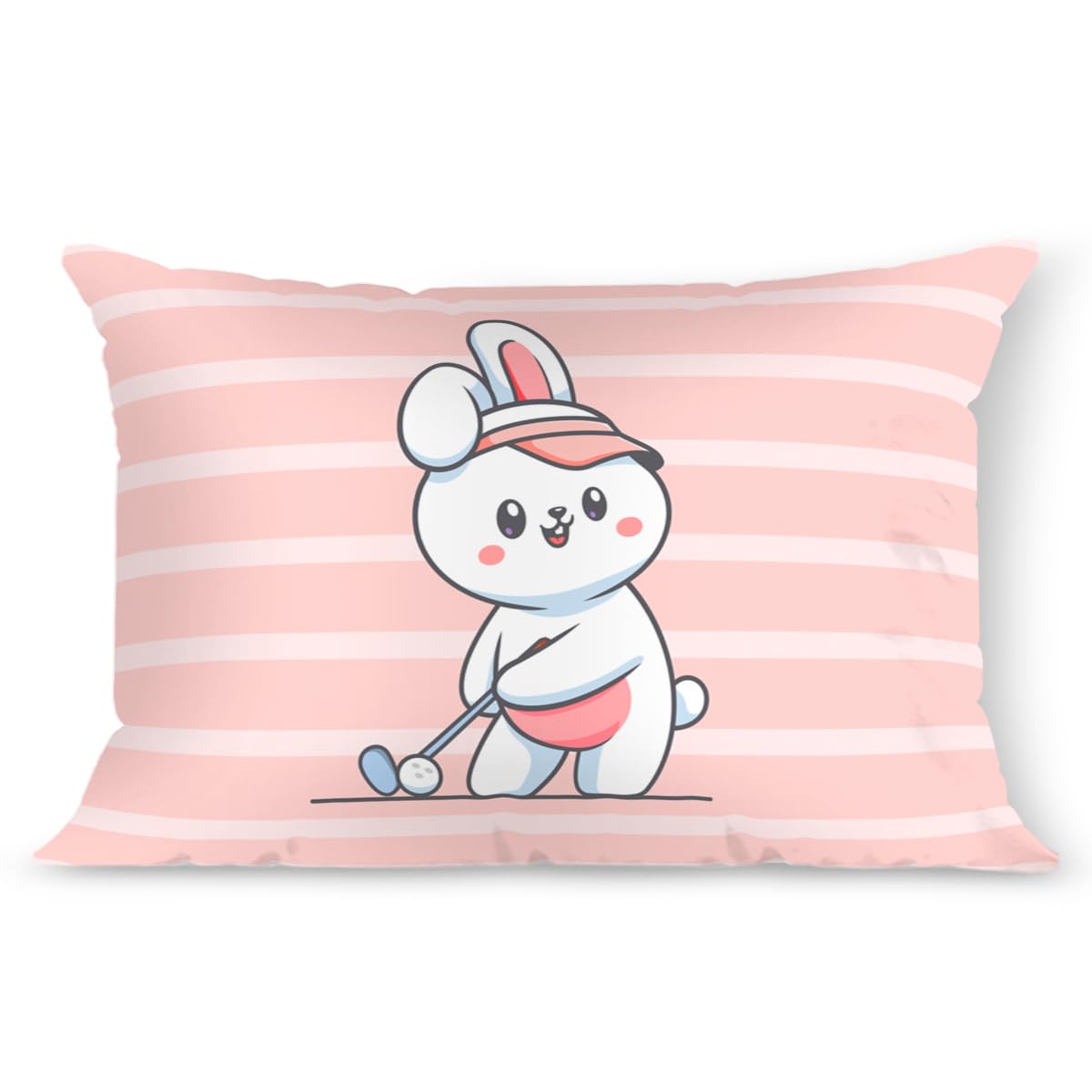 Kids Pillow Cushion With Super Soft Fabric, Animal & Cartoon Prints - 12x18 Inches | Dual Sided Design, Durable & Easy Care | Large & Versatile, Multi-Purpose, Made In India - Design 17