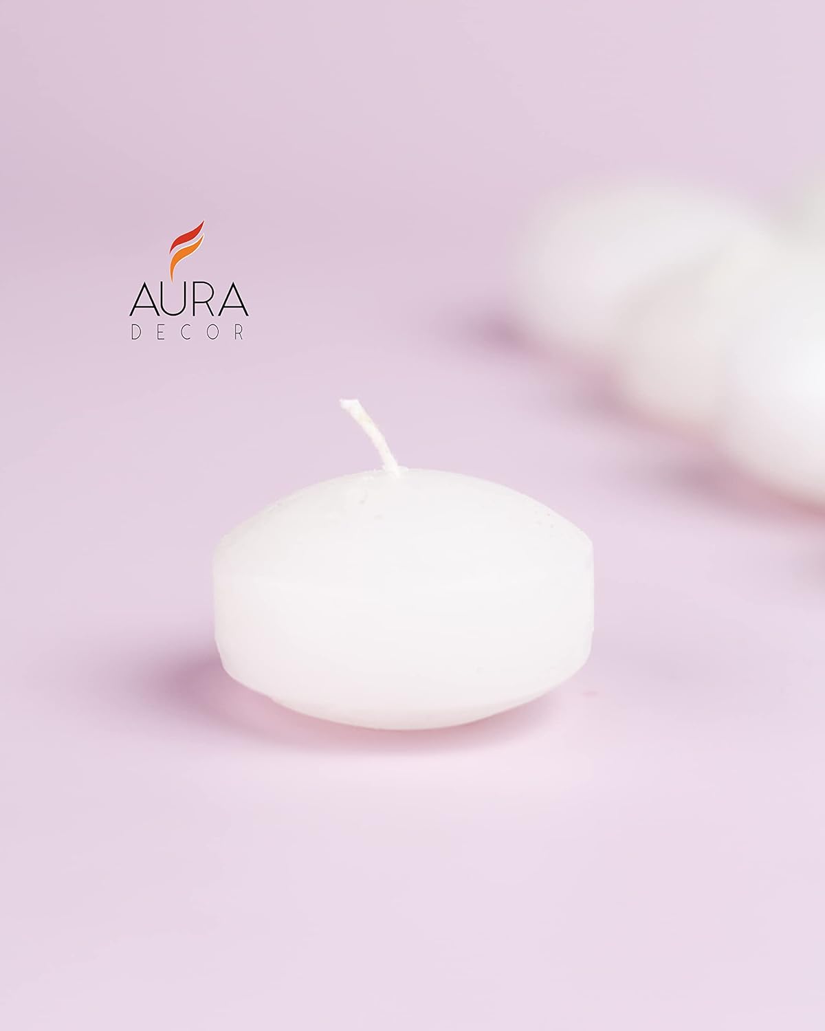 WHITE COLOUR NUGGETS FLOATING CANDLES GRACEFULLY ON WATER | SET OF 20