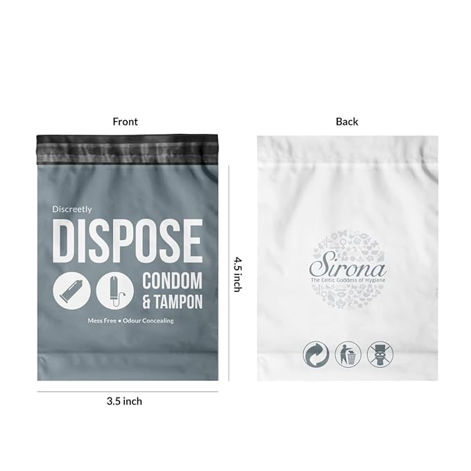 Sirona Tampons And Condoms Disposal Bags - 50 Bags