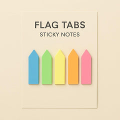 Transparent Sticky Notes, Self-Adhesive Waterproof Flag Sticky Note Pads, Multicolor - 100 Pcs