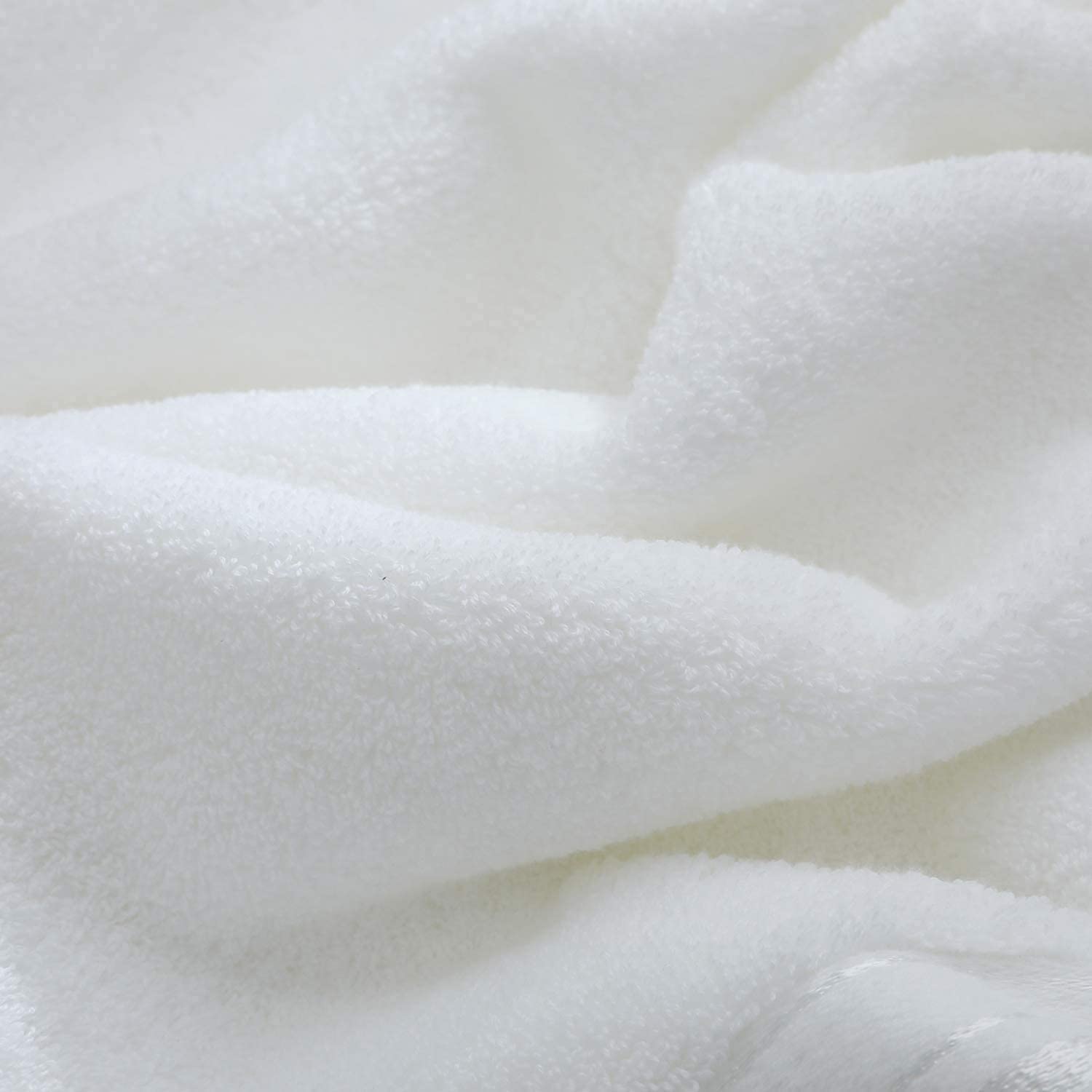 Tiqh 100% Egyptian Cotton Bath Towels 1200 Gsm | Heavy Weight & Absorbent-Top Luxury Bath Towels (White)- 2 Piece