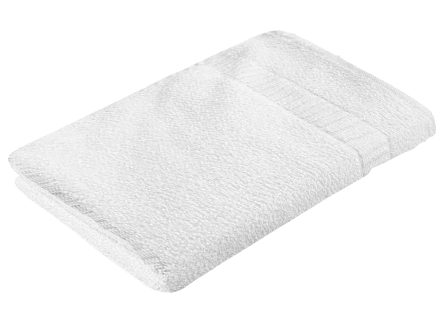Kuber Industries Medium Size Cotton Face Towel 200 Gsm (White)