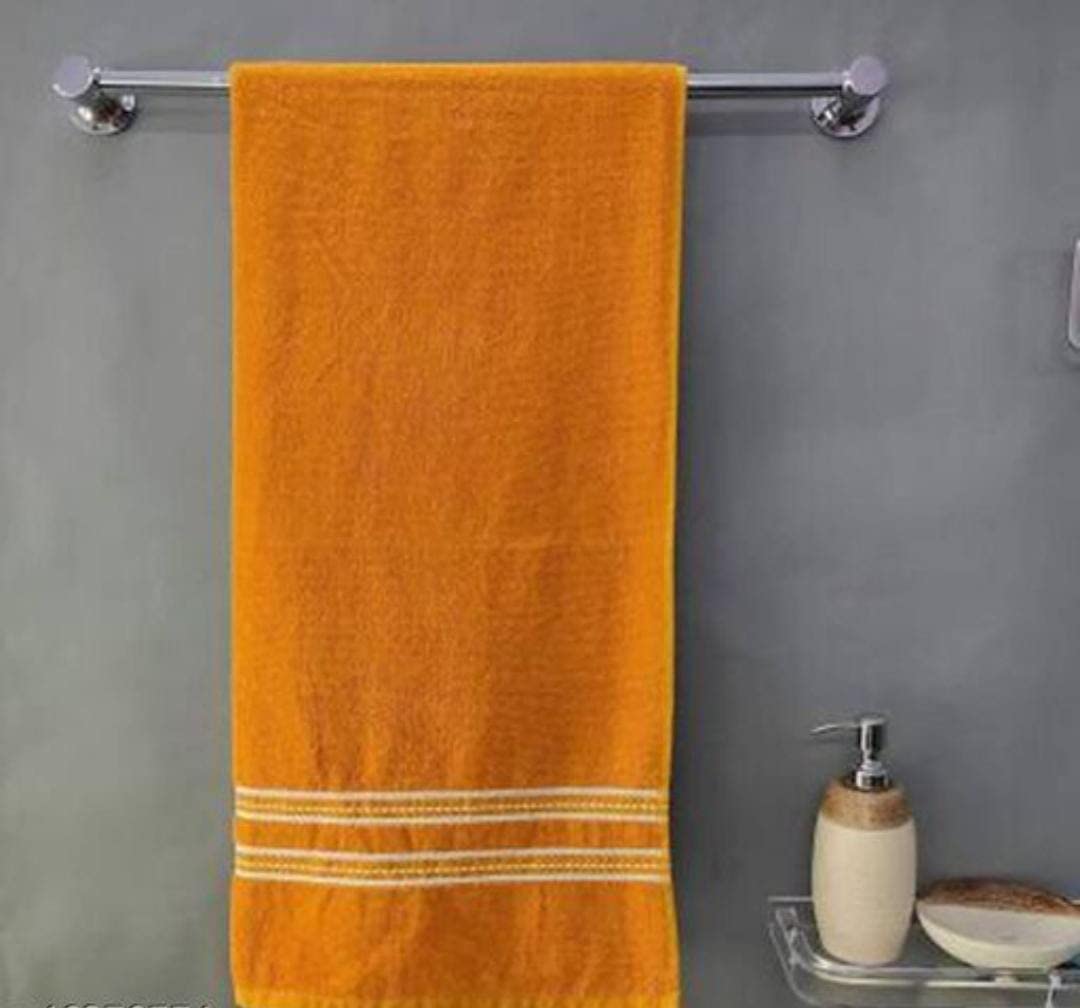 Dream Shades Cotton Soft Bath Towel 500 Gsm | Ultra Soft, Absorbent & Quick Dry Towel For Bath, Beach, Pool, Travel & Spa Bath Towel (Yellow)