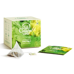 Tea Culture Of The World Easy Digest Ginger Tea - 16 Tea Bags | Digestive Herbal Tea With The Goodness Of Ginger, Licorice Root, Saunf & Pudina - Prevents Indigestion, Gas & Bloating