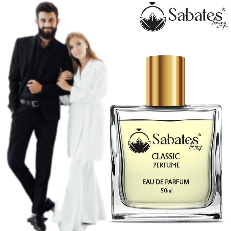 Sabates Classic Eau De Parfum 50ml 1.6 Fl.oz. | Long Lasting Fresh Fragrance For Unisex | Perfect For All Day Freshness