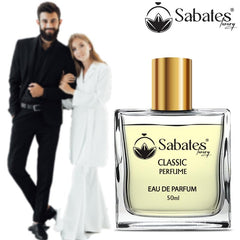 Sabates Classic Eau De Parfum 50ml 1.6 Fl.oz. | Long Lasting Fresh Fragrance For Unisex | Perfect For All Day Freshness