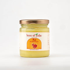 Pure A2 Desi Rathi Cow Ghee By Love Of India | Rich In Nutrients Healthy Traditional Vedic Bilona Method Desi Cow Ghee | (150ml) 5.0 Ounce | Jar Pack