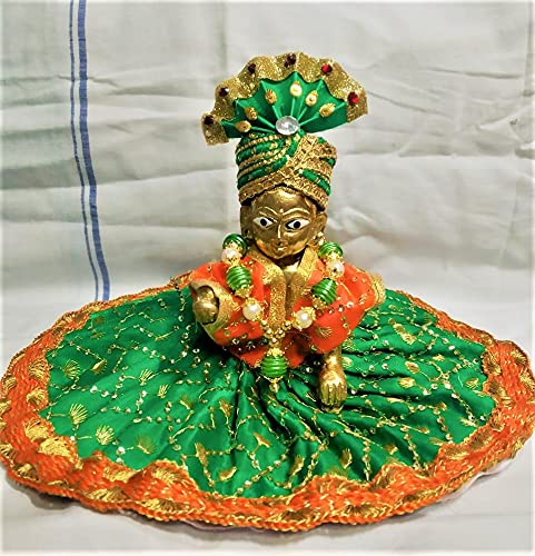 Laddu Gopal God Idol, Thakur Ji, Bal Gopal Ji Statue, Gold, Brass, Size - No. 2, Religious, All Occasions & Festivals Idol