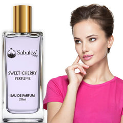 Sabates Sweet Cherry Eau De Parfum 20ml 0.6 Fl.oz. | Luxury Long Lasting Date Night Fragrance | Ideal Gift For Girlfriend