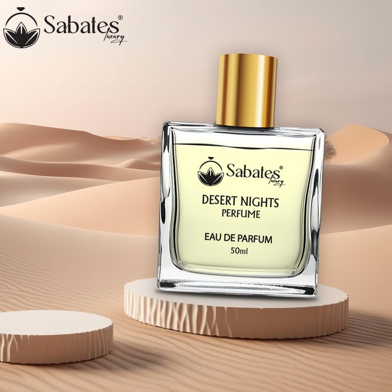 Sabates Desert Nights Eau De Parfum 50ml 1.6 Fl.oz. | Long Lasting Unisex Fragrance | Perfect Gifting Option For Your Loved Ones