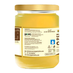 Organic Cow Ghee By Organic Tattva | Rich In Vitamin A & Healthy Desi Ghee Ideal For Relieves Constipation | (500ml) 16.9 Ounce | Jar Pack