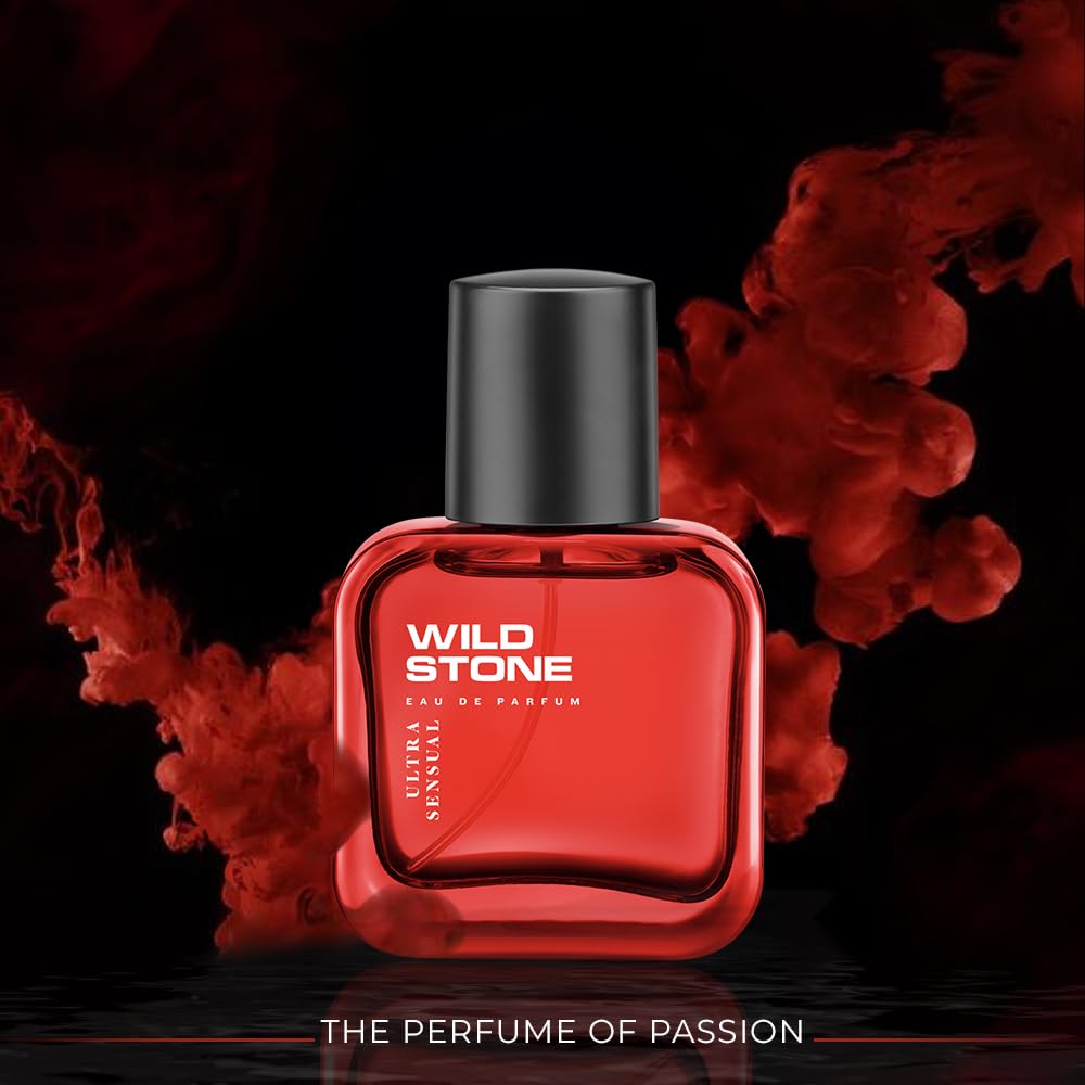 Wild Stone Ultra Sensual Eau De Parfum For Men 30ml 1.0 Fl.oz. | Long Lasting Fragrance