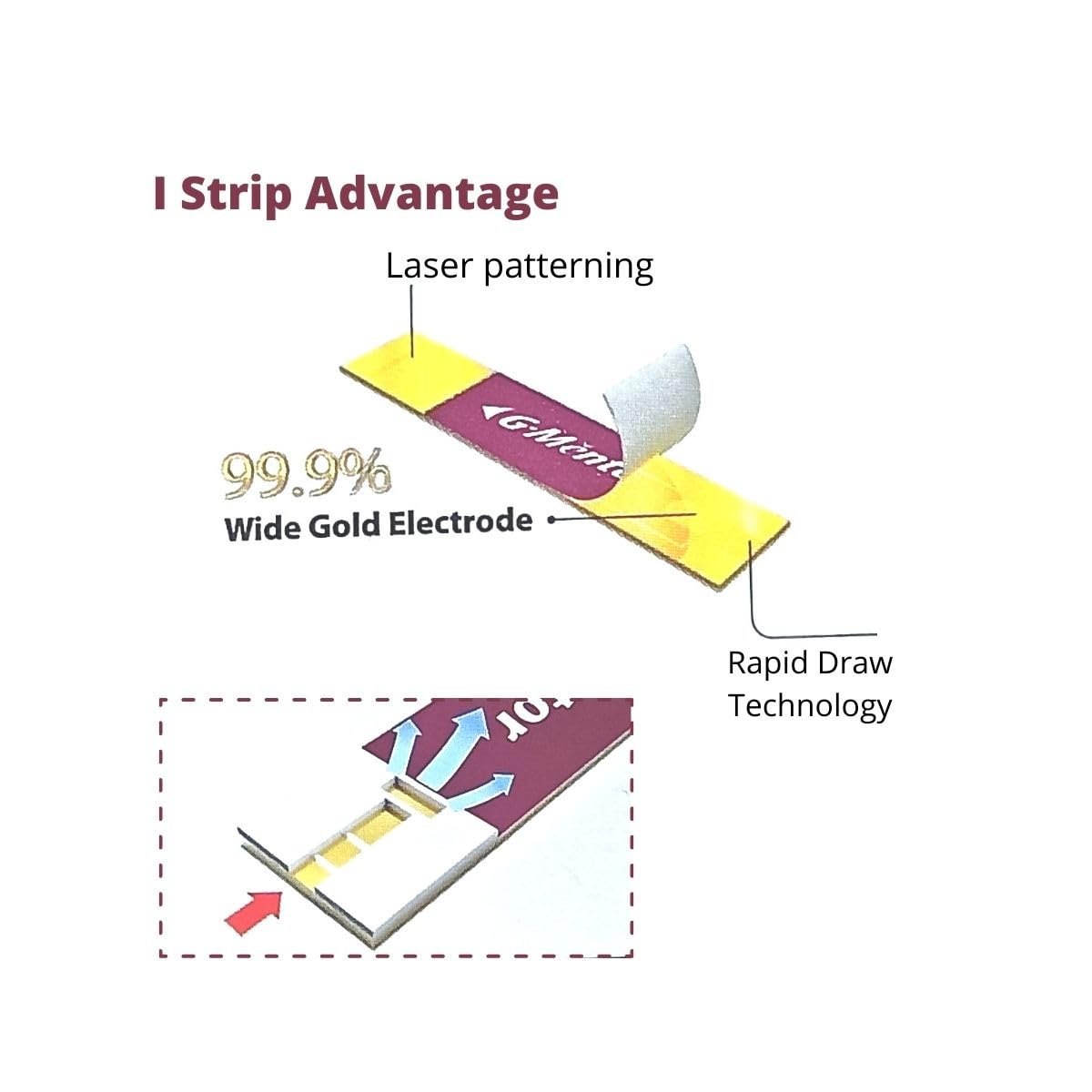 Standard Mentor Blood Glucose Test Strips (Pack of 50) - Glucometer Strips