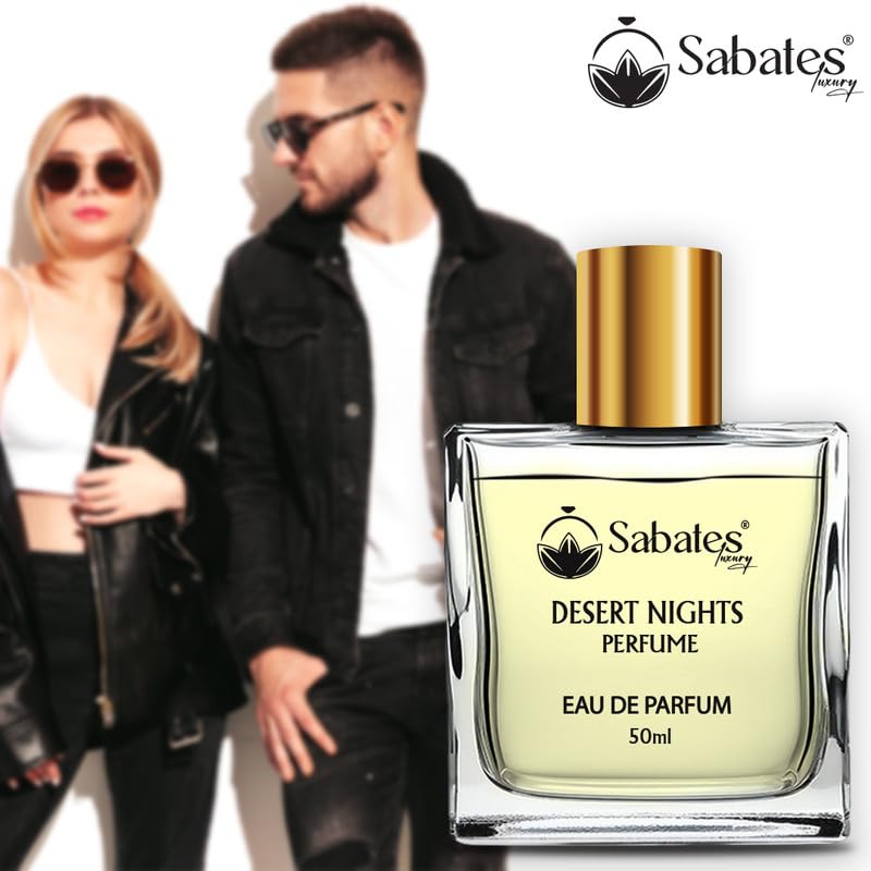 Sabates Desert Nights Eau De Parfum 50ml 1.6 Fl.oz. | Long Lasting Unisex Fragrance | Perfect Gifting Option For Your Loved Ones