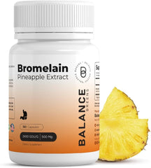 Athinika Nutrition Bromelain 500mg , Pineapple Extract Digestive Enzyme, Supports Digestion & Joint Support Supplement | 180 Capsules, 300gm 0.66lbs