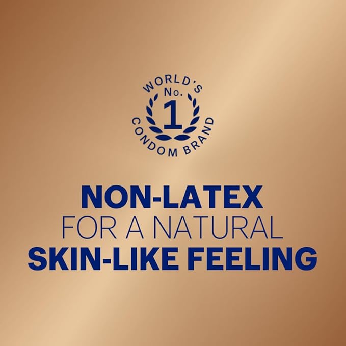 Durex Real Feel Condoms For Men | Latex Free 10 Count Pack Of 3