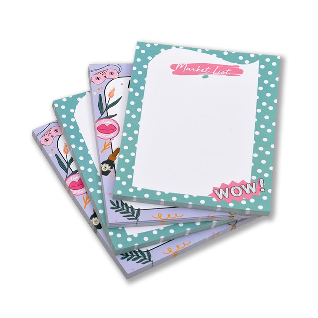 To Do List, Memo Notepad, Writing Pad Gift Pack For Daily Bucket List Planner, Set Of 4
