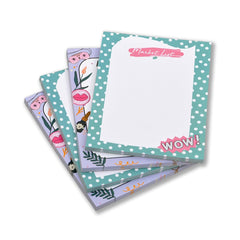 To Do List, Memo Notepad, Writing Pad Gift Pack For Daily Bucket List Planner, Set Of 4
