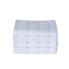 Maspar 100% Cotton Casper Face Towel 700 Gsm (White) - 4 Pcs