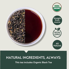 Luxmi Estates English Breakfast Black Tea Blend - 250gm Tin, 8.8 Ounce | USDA Organic Certified Tea - Darjeeling & Assam Tea | Smooth, Flavorful, Robust, Caffeinated Black Tea