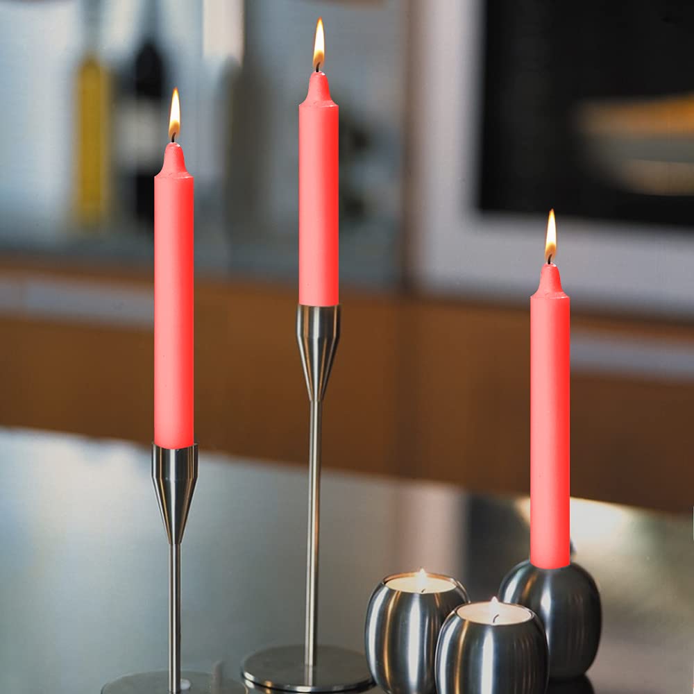 RED STICK CANDLES SET OF 50 | PERFECT FOR DIWALI WISH GIFT CANDLES