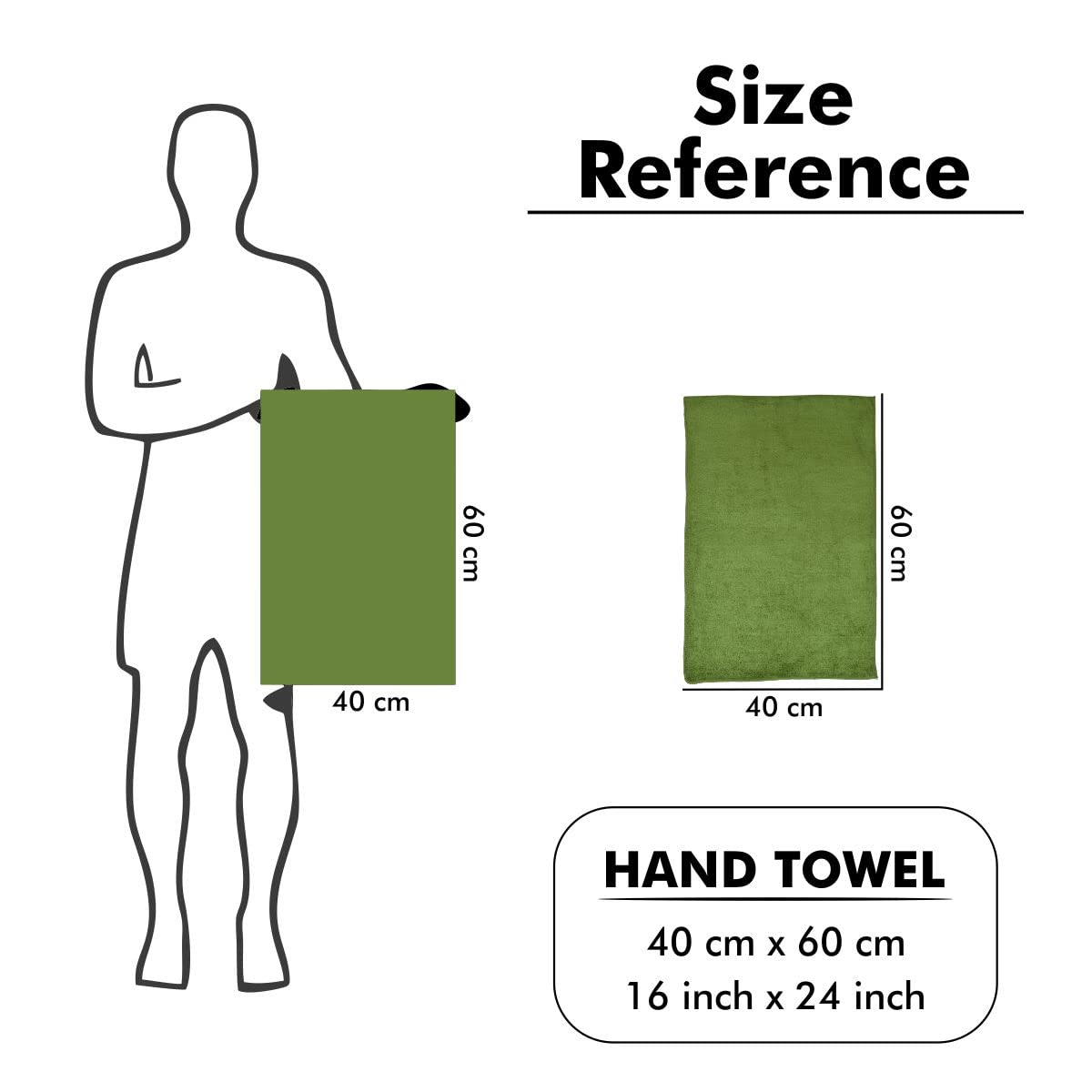 Yellow Weaves Super Soft Microfiber Hand Towels 400 Gsm | Gym & Workout Towels Set Of 4 (Multicolour)