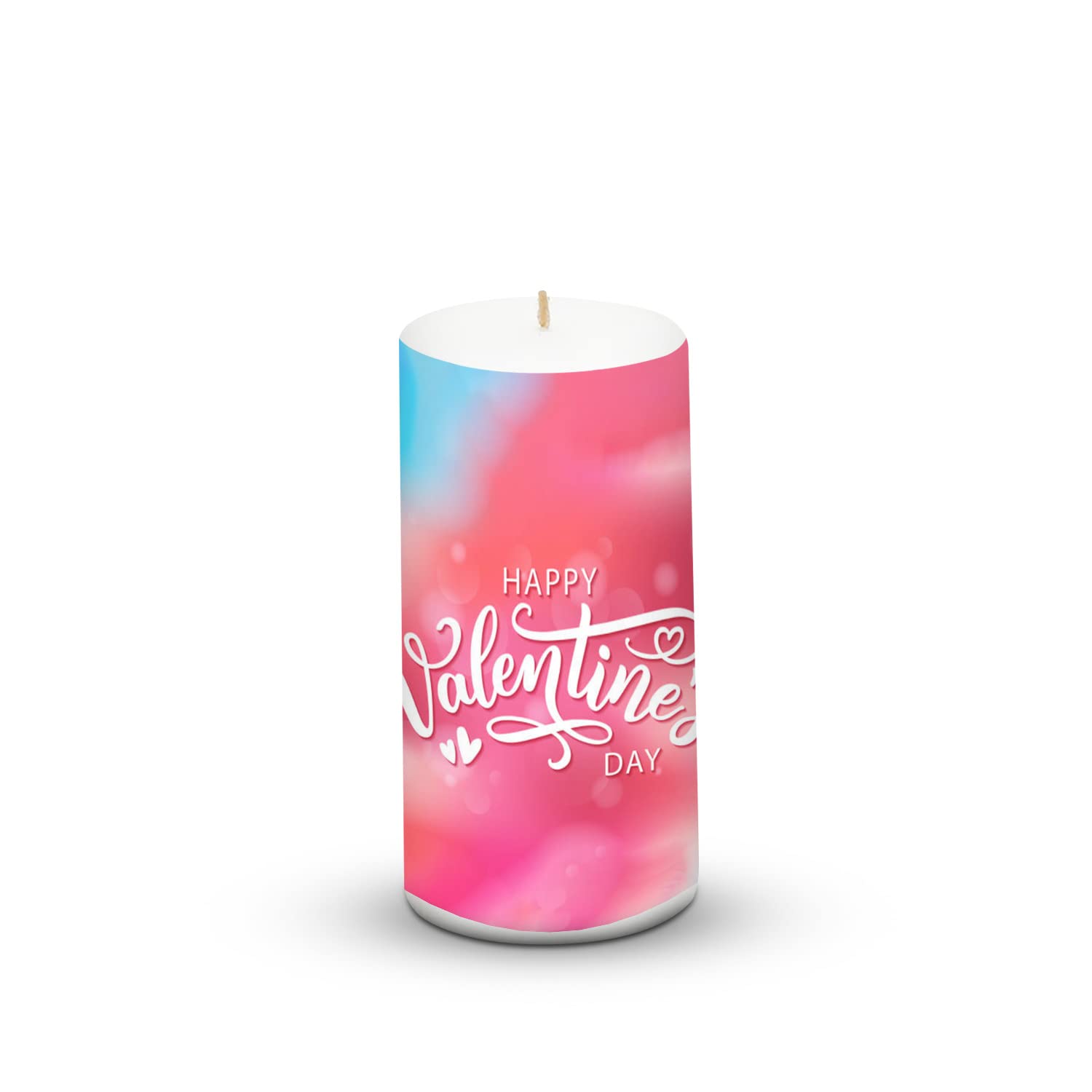 PILLAR CANDLE VALENTINE'S DAY SPECIAL PINK COLOUR WINTER CANDLE BEST FOR COUPLES
