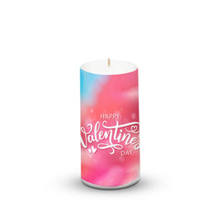 PILLAR CANDLE VALENTINE'S DAY SPECIAL PINK COLOUR WINTER CANDLE BEST FOR COUPLES