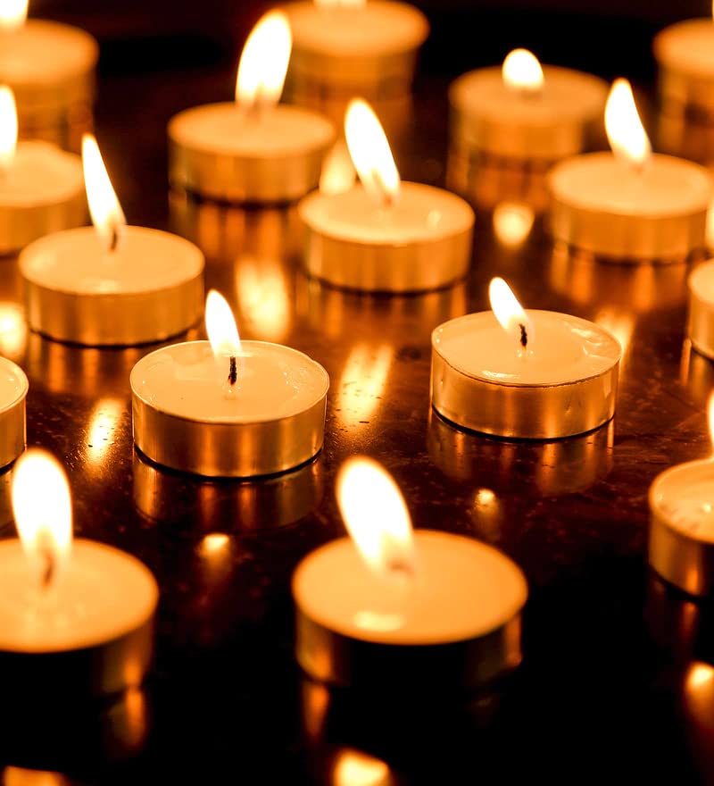 WHITE TEALIGHT CANDLES PACK OF 200 | BEST FOR WEDDING HOME DECOR CANDLE