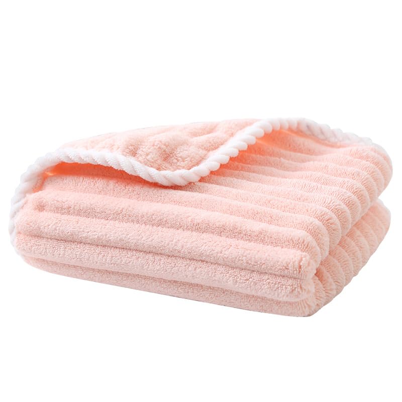 HomeCloud Microfiber Soft & Fuffy Hand Towel 400 Gsm | Hanging Loop Soft, Highly Absorbent & Fast Dry Hand Towel (Set Of 2) - Linning Multicolor