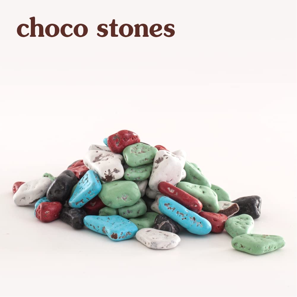 Paansmith Choco Stones 240gm, | Chocolate Rock Stone Candy | Jar Pack